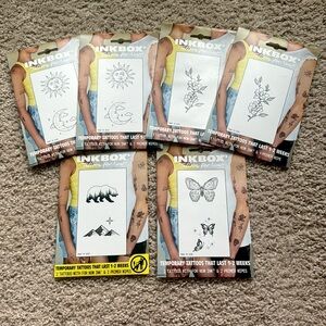 New! Lot of Inbox Temporary Tattoos (6)